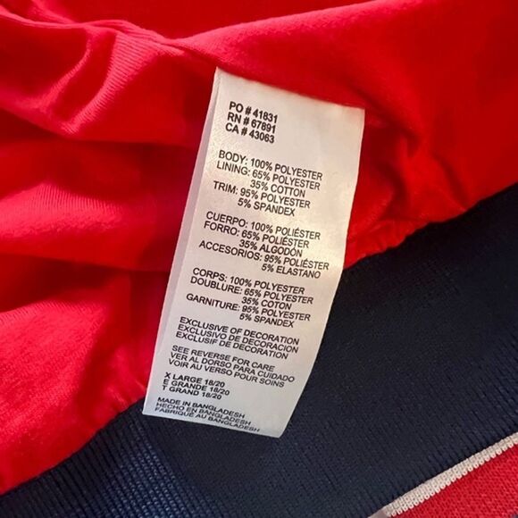 New England Patriots size XLNavy Satin Raglan Full-Snap Jacket - Picture 8 of 12